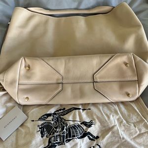 Burberry Cream One Strap Shoulder Tote